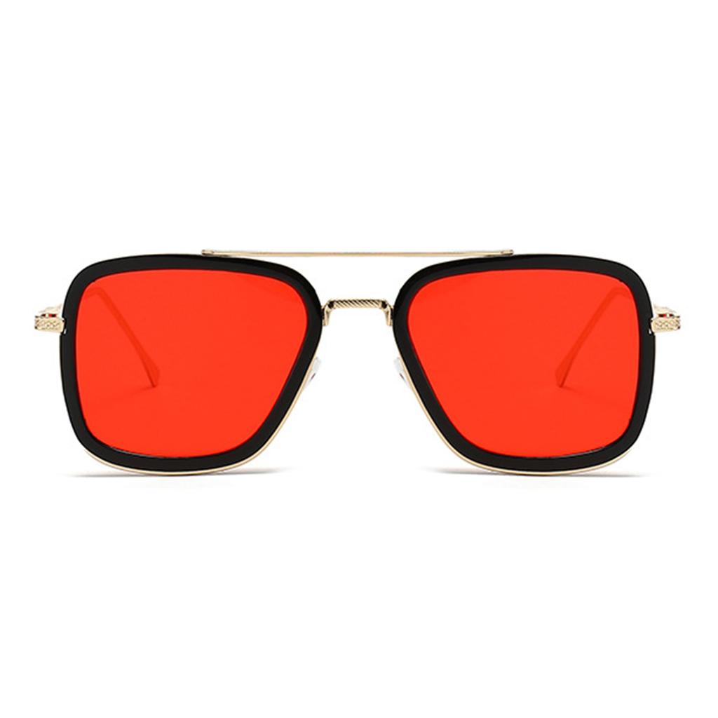 1pair Men's Metal Geometric Frame Pilot Style Retro Fashion Glasses