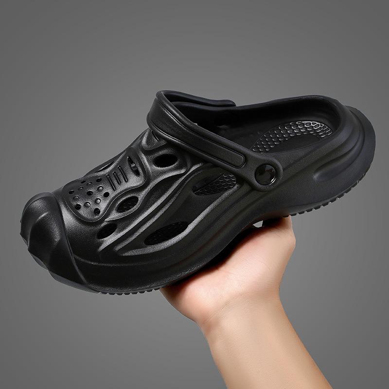 Ciabatte Unisex Leggere in EVA Traforate con Cinturino Regolabile Calzature Antiscivolo per Uso Esterno e Quotidiano