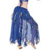 Bauchtanzkostüm für Damen Bauchtanzrock Chiffon Rüschen Maxirock Bauchtänzerin Outfit Halloween Kostüme