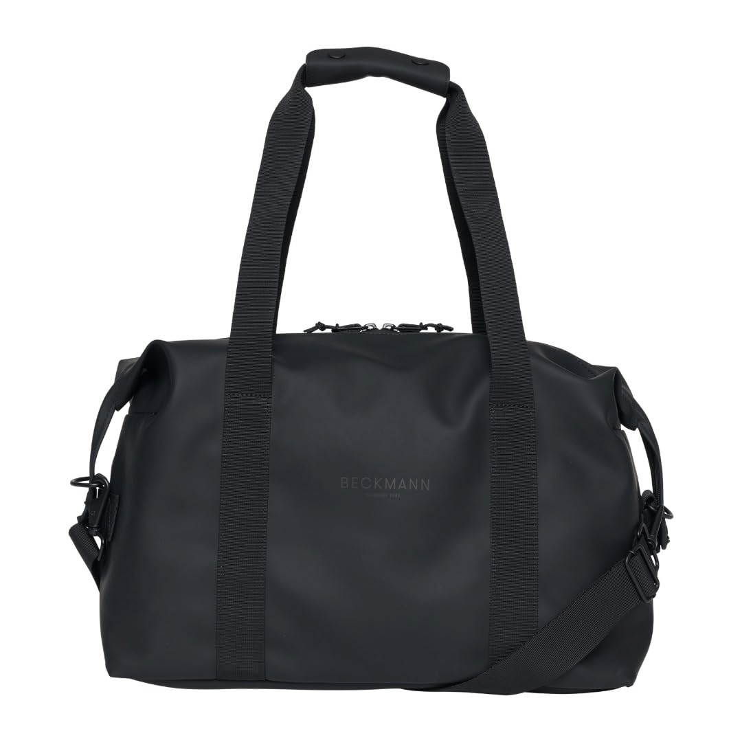 

BECKMANN Norway Street Weekendbag 24H Black, Large Capacity, Lightweight Shoulder Bag for Men and Women, Travel Bag, Gym Bag, Scandinavian Style