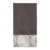 Contemporary Jacquard Fingertip Towel Soft Cotton Decorative Towel with Metallic Border Bathroom Hand Drying