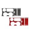 Kohlefaser Auto Mittelkonsole Schalthebel Becherhalter Panel Zierleiste Rahmen Modifikation Dekoration Aufkleber Für Ford Explore