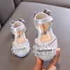 Autumn New Style Ladylike Baby Girl Girls' Princess Rhinestone Flat Shoes, Leather Shoes, Dance Performance Shoes Small/medium/large