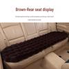 Universal Winter Car Seat Cushion Set - Thickened Fleece with Faux Rabbit Fur, Warm & Plush