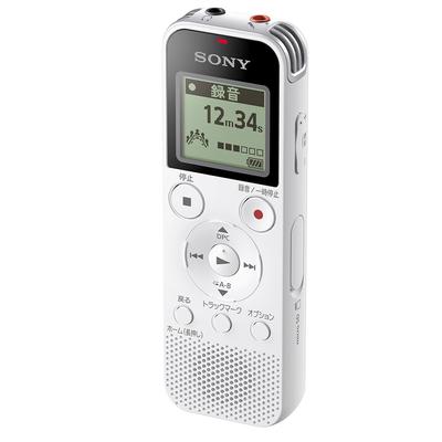 Sony IC Recorder 4GB Linear PCM Recording Compatible with FM Radio Tuner USB White W Built-in ICD-PX470F