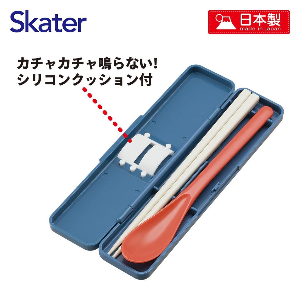 Skater Combo Chopsticks and Spoon Made in Moomin 80th Anniversary Set Set, 18cm, Japan, Edition, CCS3SA-A