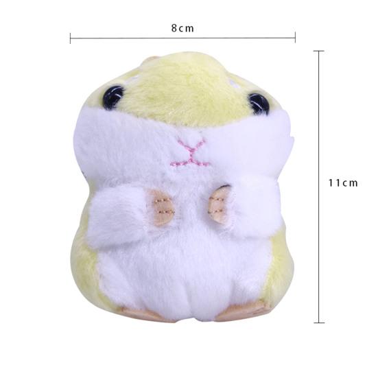 Niedlicher Hamster-Plüsch-Schlüsselanhänger, gefüllte Puppe, Anhänger, Design, Halter, Tasche