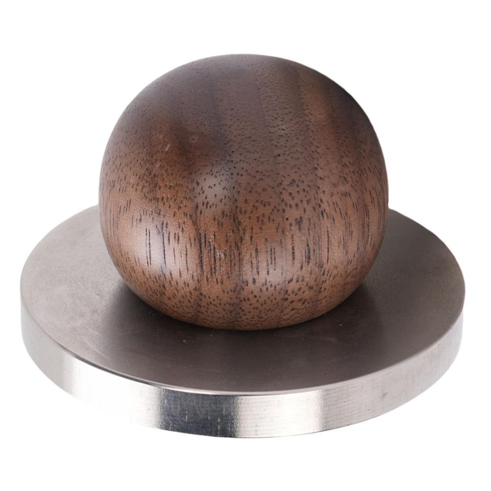Wooden Handle Mini Coffee Tamper 304 Stainless Steel Coffee Ground Press Coffee Tamper For Home