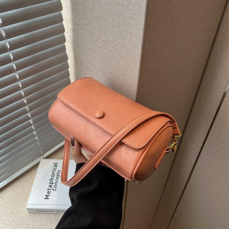 New Retro Small Bag Niche Design Spring Versatile High-end Broadband Shoulder Messenger Bag Cylinder Bag