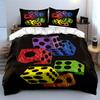 Colorful dice pattern. Bedding sets Duvet cover sets Duvet covers Pillowcases(1* Duvet Cover 2* Pillowcases without duvet insert)