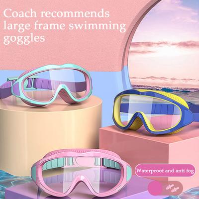 Kinder Schwimmbrille Anti-Beschlag Anti-UV Weites Sichtfeld Schwimmbrille Auslaufsicher Jugend Pool