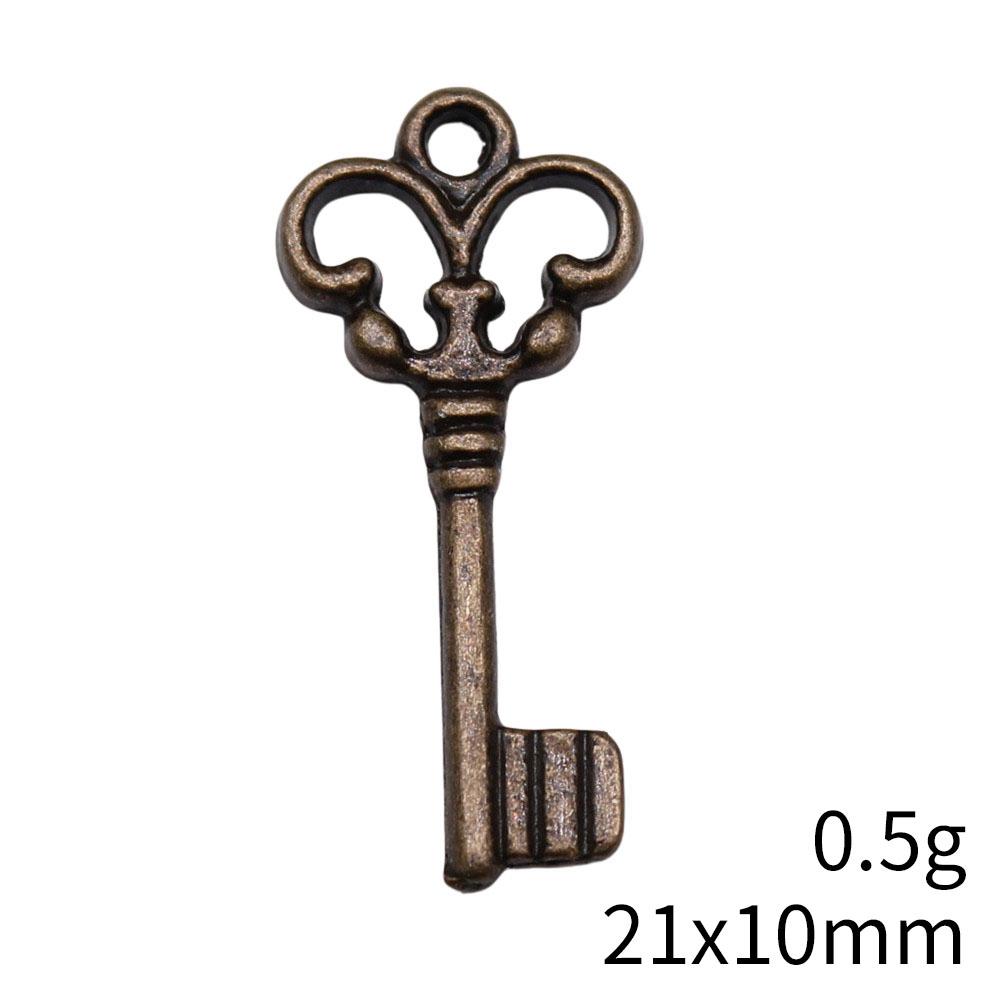 Hollow Clover Key Charm Lucky Pendant Tool Charms For Bracelet Necklace Jewelry Making Supplies For DIY
