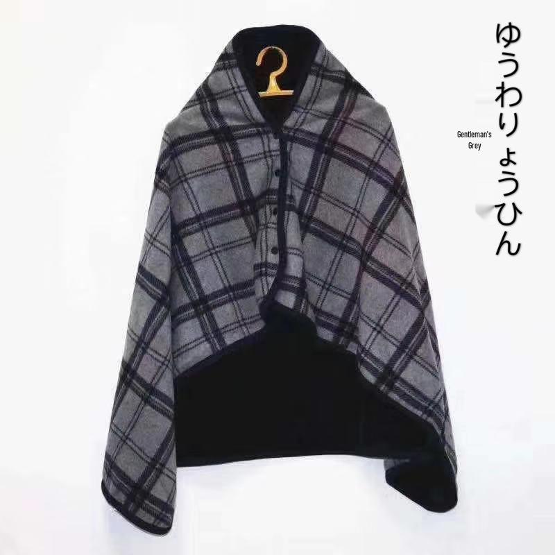 Japanese Heat-Generating Arctic Fleece Blanket Shawl - Moisture-Absorbing, Perfect for Sofa, Autumn & Winter.
