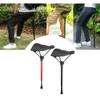 Tripod Folding Stool Concerts Slacker Chair Concert Telescopic Seat Cushion Portable Stand Stool Concerts Activities Seat