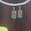 Tibetan Ethnic Style Elegant Long Dangle Earrings for Women