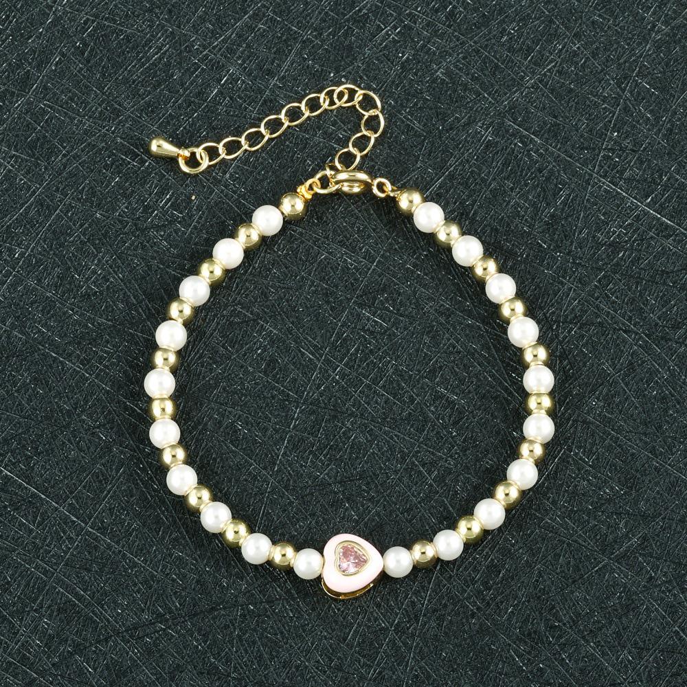 Sweetheart Pearl Bead Bracelet - Fashionable Light Luxury Versatile Shell Jewelry