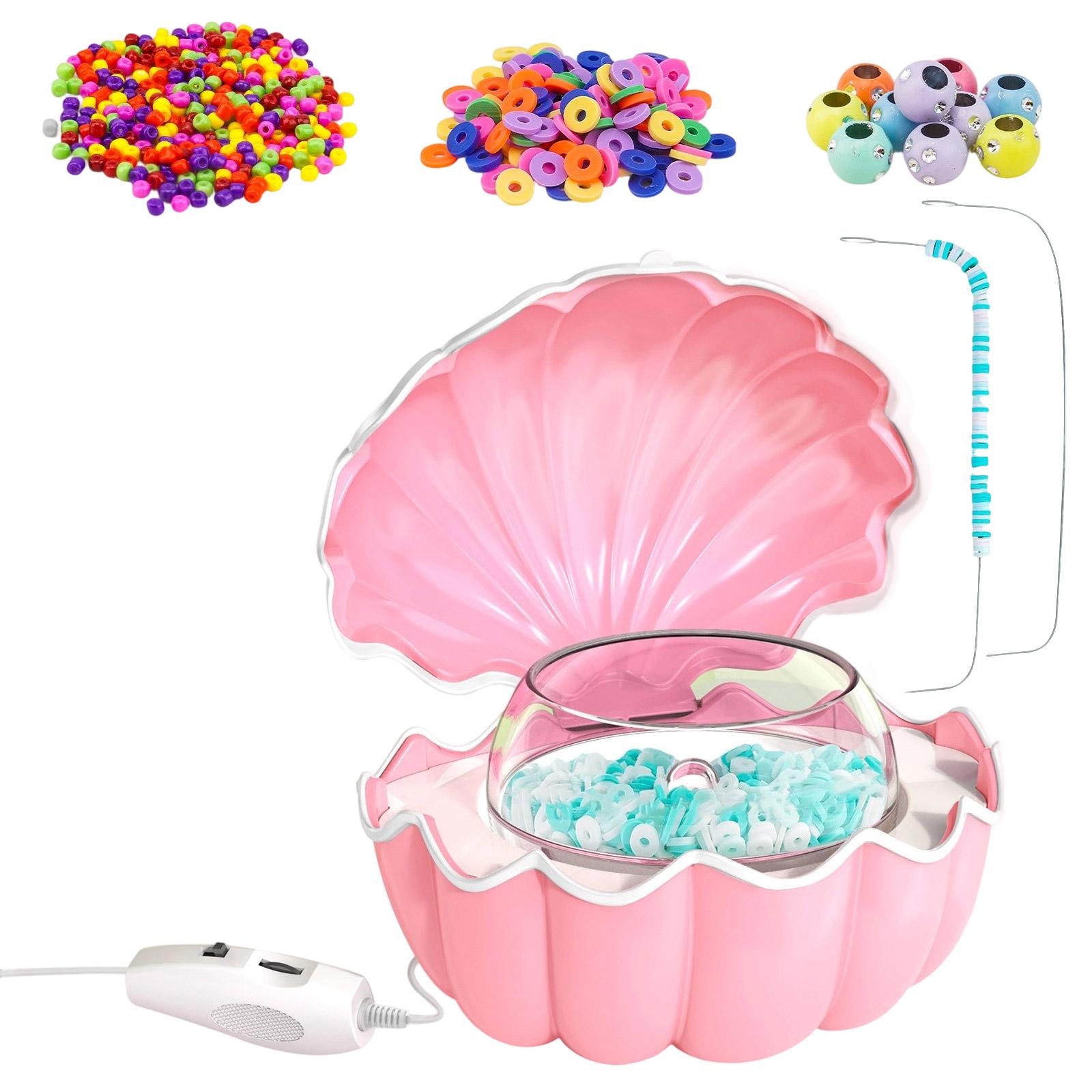 

Electric Bead Threader For Rapid Necklace Crafting And Efficient Bracelet Assembly Multi Purpose Beading Machine розовый