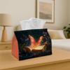 2D Flat, 1 Magic Art Tissue Box - Butterfly, Book, and Floral Print, Durable Fabric. Suitable for Kitchen, Living Room, Bedroom, Car, Home, and Party