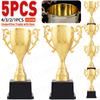 5-1 Stück Persönliche Auszeichnungstrophäe mit Sockel Trophäenpokal Kreativer Leistungspreis Auszeichnungstrophäe für Fußball Sport Belohnung