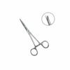 Mosquito Hemostat Locking Forceps with Full Serrated Jaws, Straight & Curved with Premium Stainless Steel (Silver) (Curved)