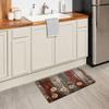 1 ks Kuchyňský koberec proti únavě Farmářský květinový Vodotěsný Protiskluzový Silný polstrovaný Kuchyňská rohož Odolná Komfortní Stojací rohož do kuchyně