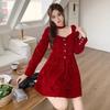 Spring Arrival Sequin Square Neck Long Sleeve Princess Dress for Formal Events