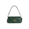 Cow Leather Portable Crossbody Bag, Shoulder Bag Women's Dark Green CE561-IMV1Y