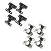 4x Self Closing Door Hinges Carbon Steel ,Furniture Hardware, Easy To Install, Rust Resistant Cabinet Hinges Cupboard Hinges