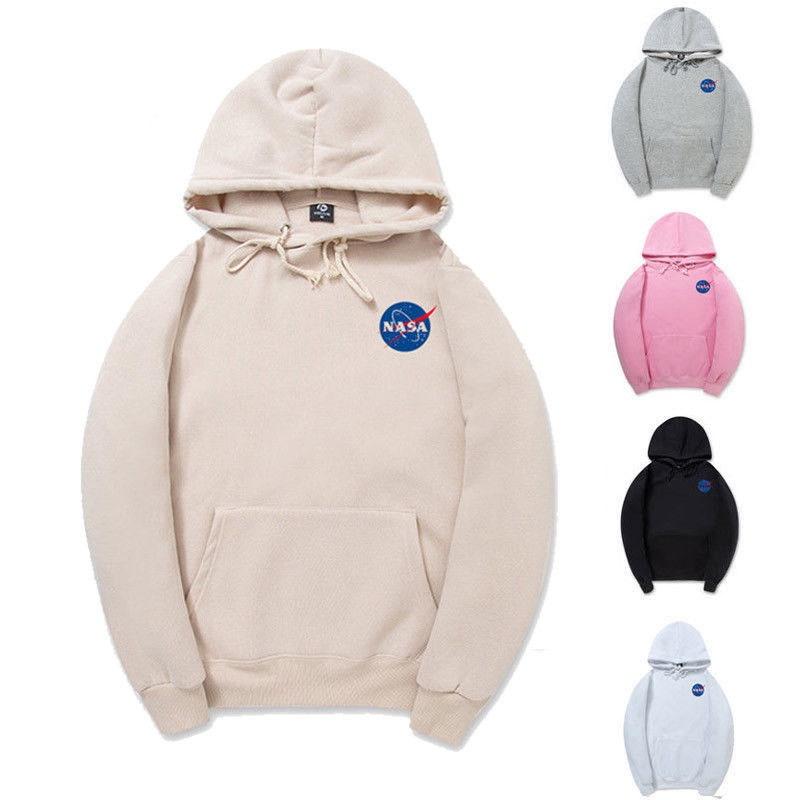La Suéter De Nasa Nasa Print Unisex Hip Hop Hoodie 2018 Pullover