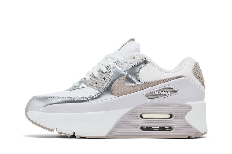 Nike Air Max 90 LV8 Summit White Vast Grey Metallic Platinum College G