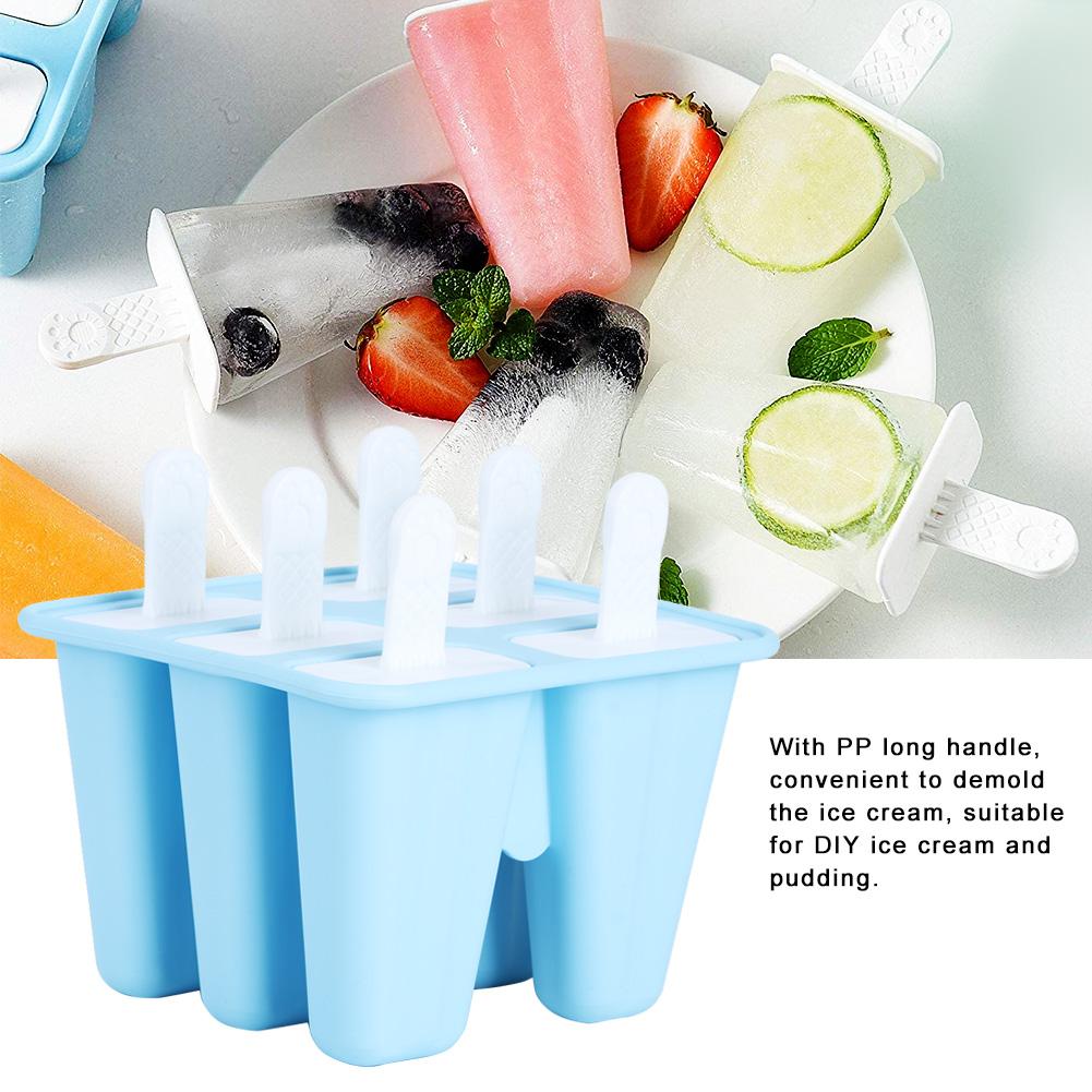 Selbstgemachte DIY Wiederverwendbare Eisformen Wiederverwendbares Eisherstellungswerkzeug Küchenzubehör Blau6 Eis