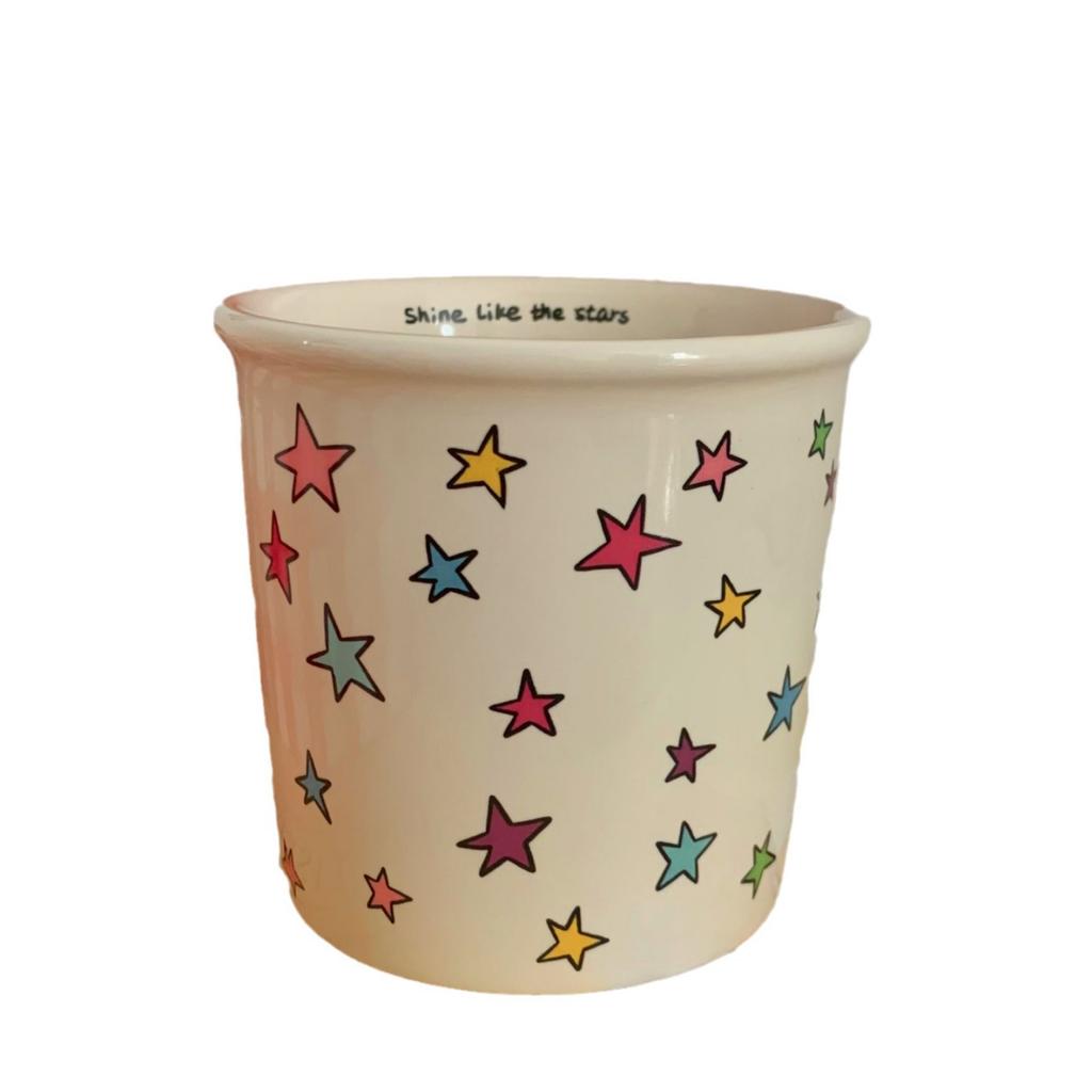 Kolorowy kubek w kształcie gwiazdy z uroczym uchwytem, ​​ceramiczny kubek do kawy