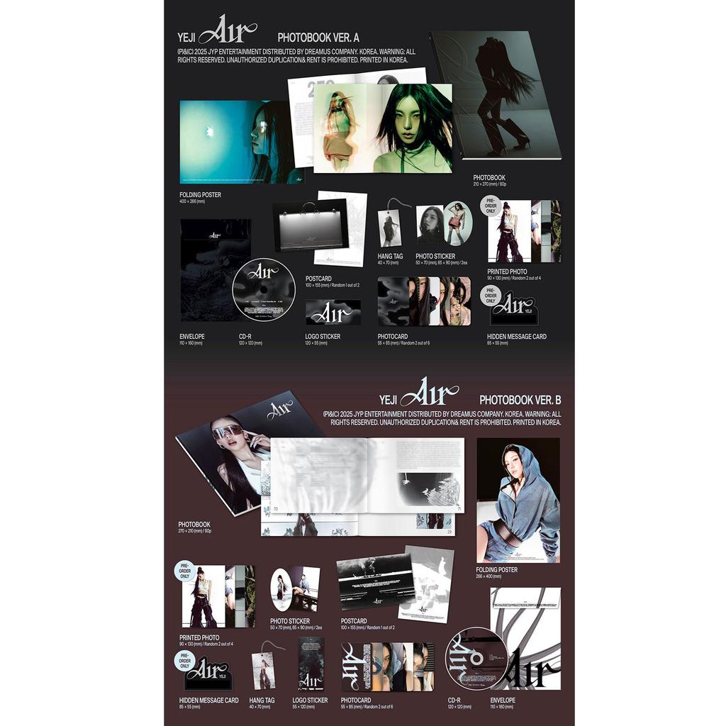 YEJI (ITZY) [Air] 1st SOLO ALBUM (PHOTOBOOK Ver.)