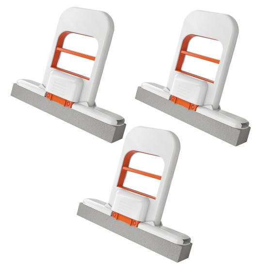 1/2/3Pcs Mini Foldable Desktop Mop Lightweight Design Water Absorption One-Handed Use Portable Mini Cleaning Sponge Mop