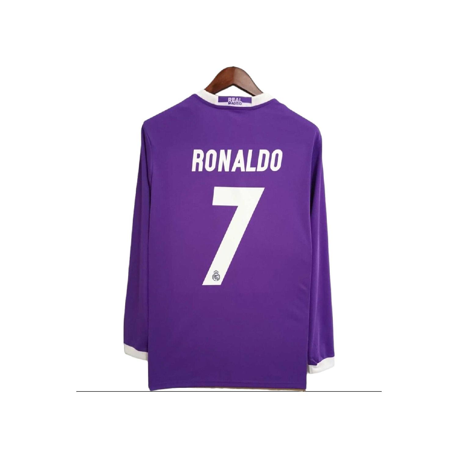 

Реал Мадрид Криштиану Роналду 2017 Кардифф Лига Чемпионов Финал Лиги Чемпионов Джерси с длинным рукавом