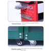 Three-Layer Tool Cart with Wheels & Pegboard - Universal Casters for Auto Repair