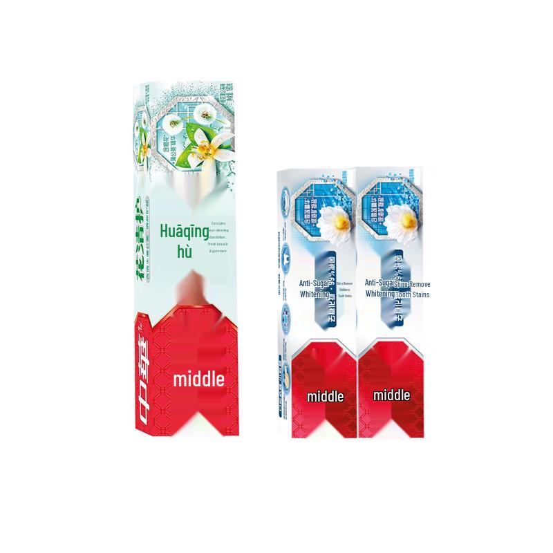 Zhonghua Huaqinghu Orange Blossom Dandelion Toothpaste Set