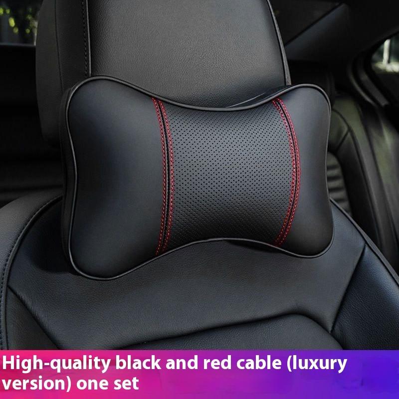 Car safety car seat headrest and breathable mesh relaxation pillow head and neck rest cushion