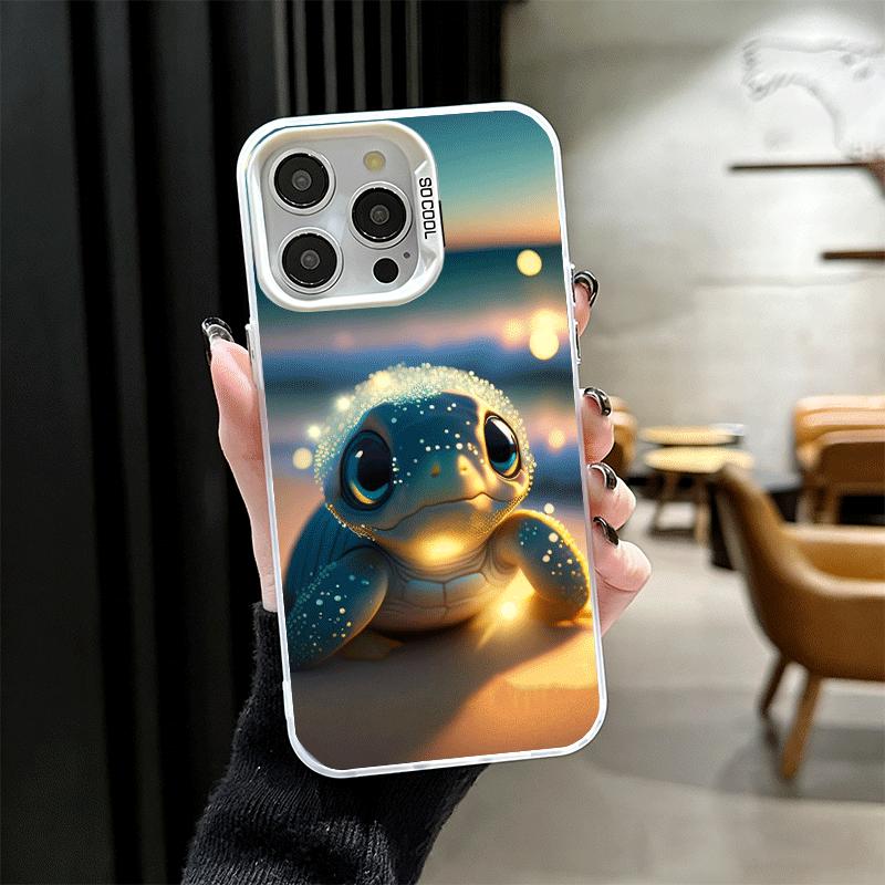Cartoon Ocean Sea Turtle Shockproof Phone Case for iPhone 17 Air 16 16E 15 Pro Max 14 Plus 13 Mini 12 Back Cover Anti Fall Funda