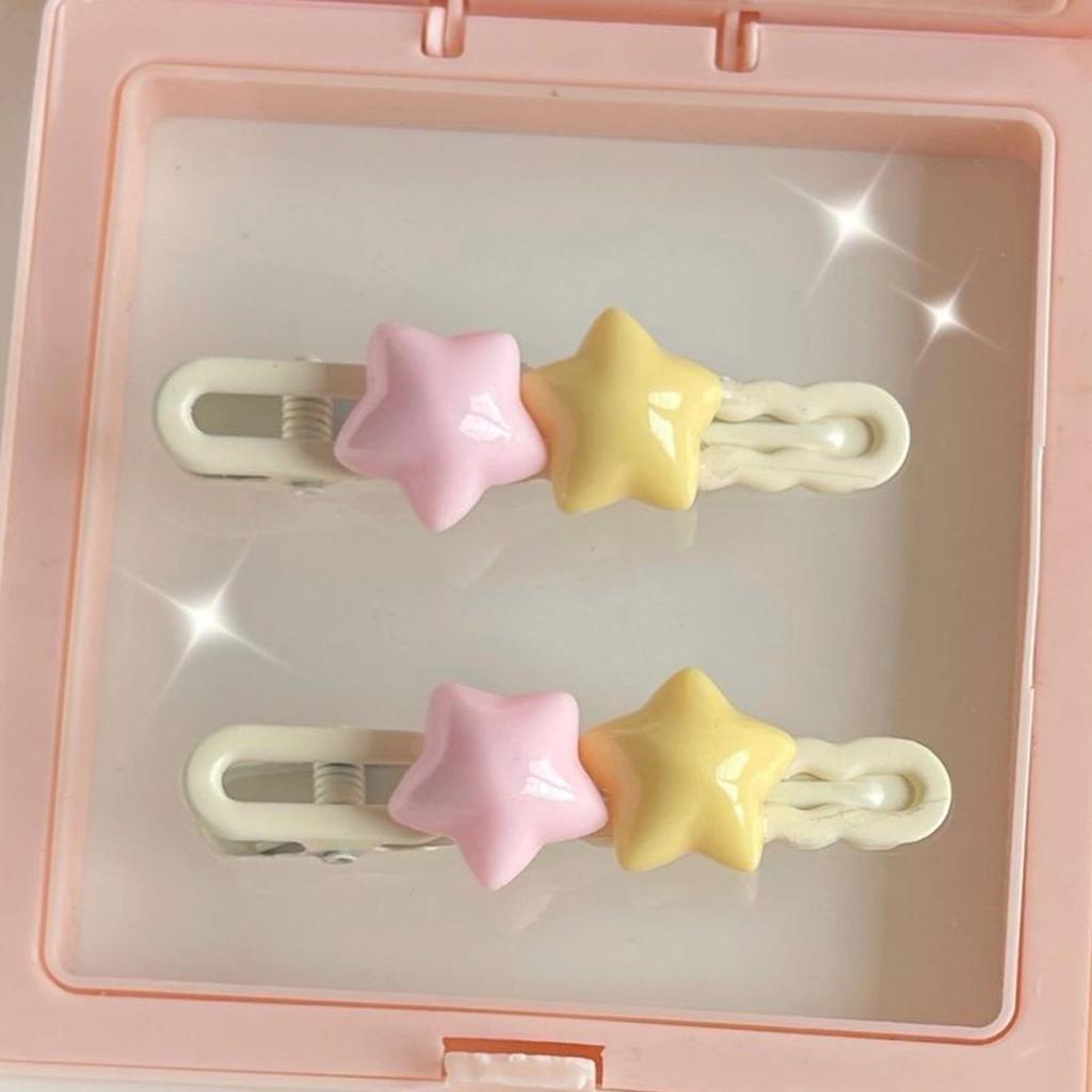 Cute Colorful 3D Star Hair Clips For Girls Sweet Hair Decorate Cartoon Hairpin Hairgrip Barrettes Kids Lovely Hair Accessories