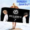 Anime Death Note Print Beach Towel, Large Soft Quick Dry Towel for Beach Camping Swimming