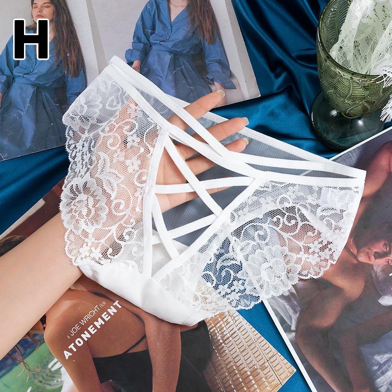 1PC Net Yarn Panties Lingerie Transparent No Trace Underwear Hollow Out Underpants Girl Ultra-thin