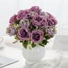 Artificial Flower 5 Head Silk Rose Wedding Brial Bouquet Valentine's Decor Home Room Garden Yard Scrapbooking Diy Gifts Products