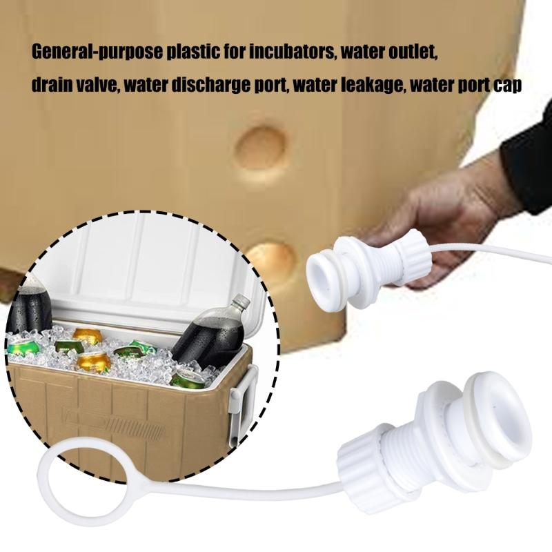 Plastic Threaded Drain Plug Coolers Stopper Replacement Parts Coolers Drain Cover Caps Drain Plug Assembly Enduring