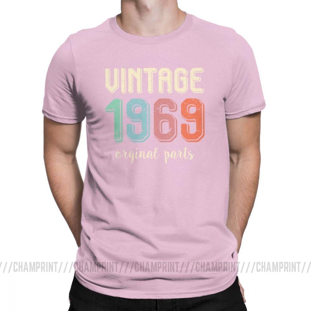 Vintage Retro 1969 50 Years Old 50Th Birthday Gift T Shirt T Shirt For Male Round