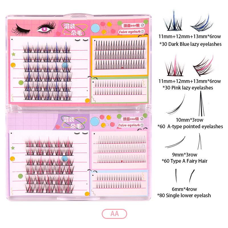 

Color Trilogy False Eyelashes Simulation Natural Single Cluster V-Shaped Lower Eyelashes Grafted Eyelashes