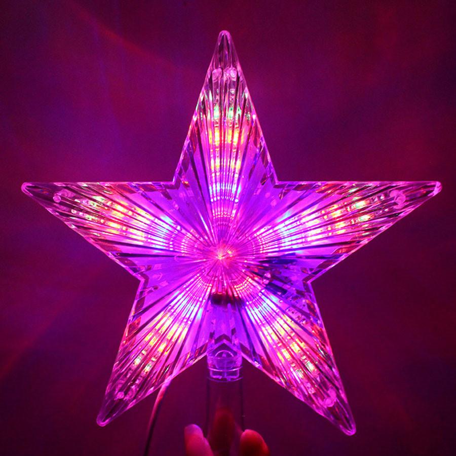 

Thrisdar Верхушка для рождественской елки Звезда Сказочные гирлянды Рождественская звезда Светодиодная гирлянда для свадебной вечеринки Сад Праздничный декор 220V EU UK AU Plug