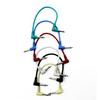 Colorful Guitar Effect Pedal Cables Instrument Audio Leads Patch Cord 21cm Length 1/4 Inch Right Angle TS Plug 6pcs/pack