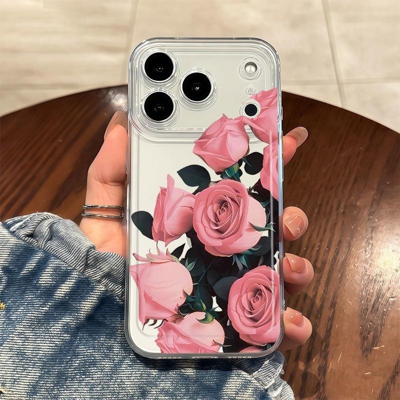 Niche rose for iphone17promax mobile phone case apple 16/14pro Japan and Korea 13/12/15/11x