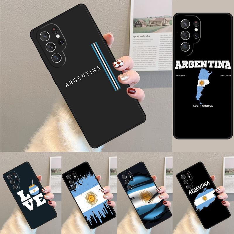 Argentina Flag Phone Case for Samsung Galaxy note 10 pro S26 Ultra S23 S24 FE S25 S21 S22 PLUS shockproof Cove